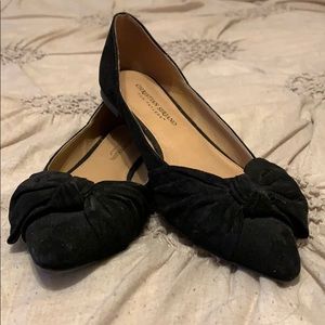 Black Pointed Flats